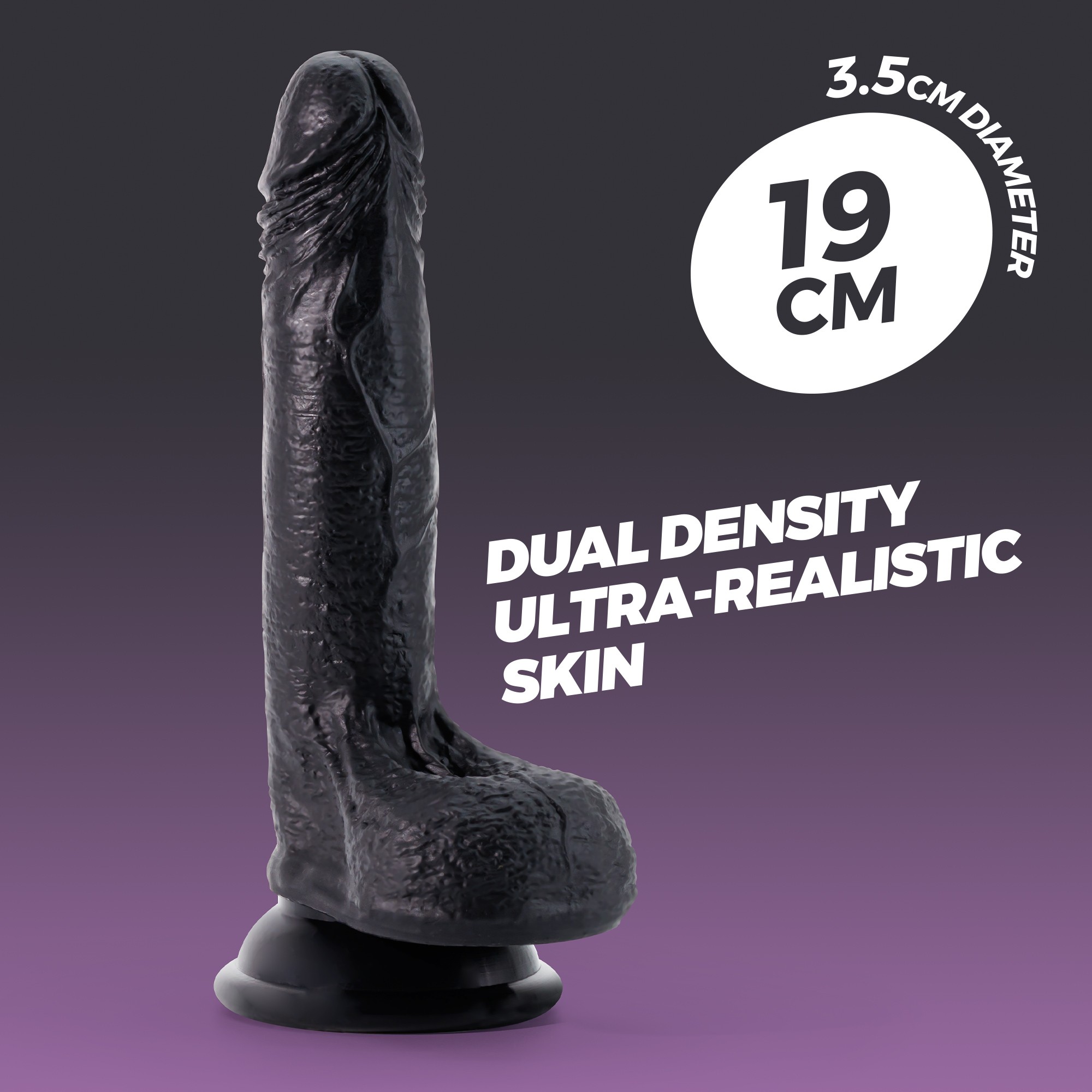 DILDO DE SILICONA LIQUIDA INVIKTUS 7 CRUSHIOUS NEGRO - Image 11