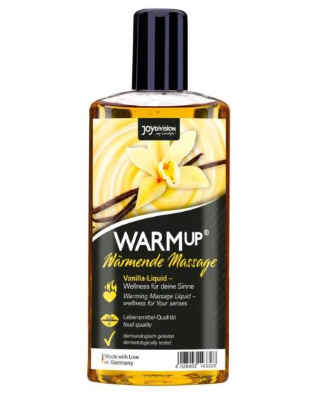 ACEITE DE MASAJE COMESTIBLE WARMUP VAINILLA 150 ML JOYDIVISION