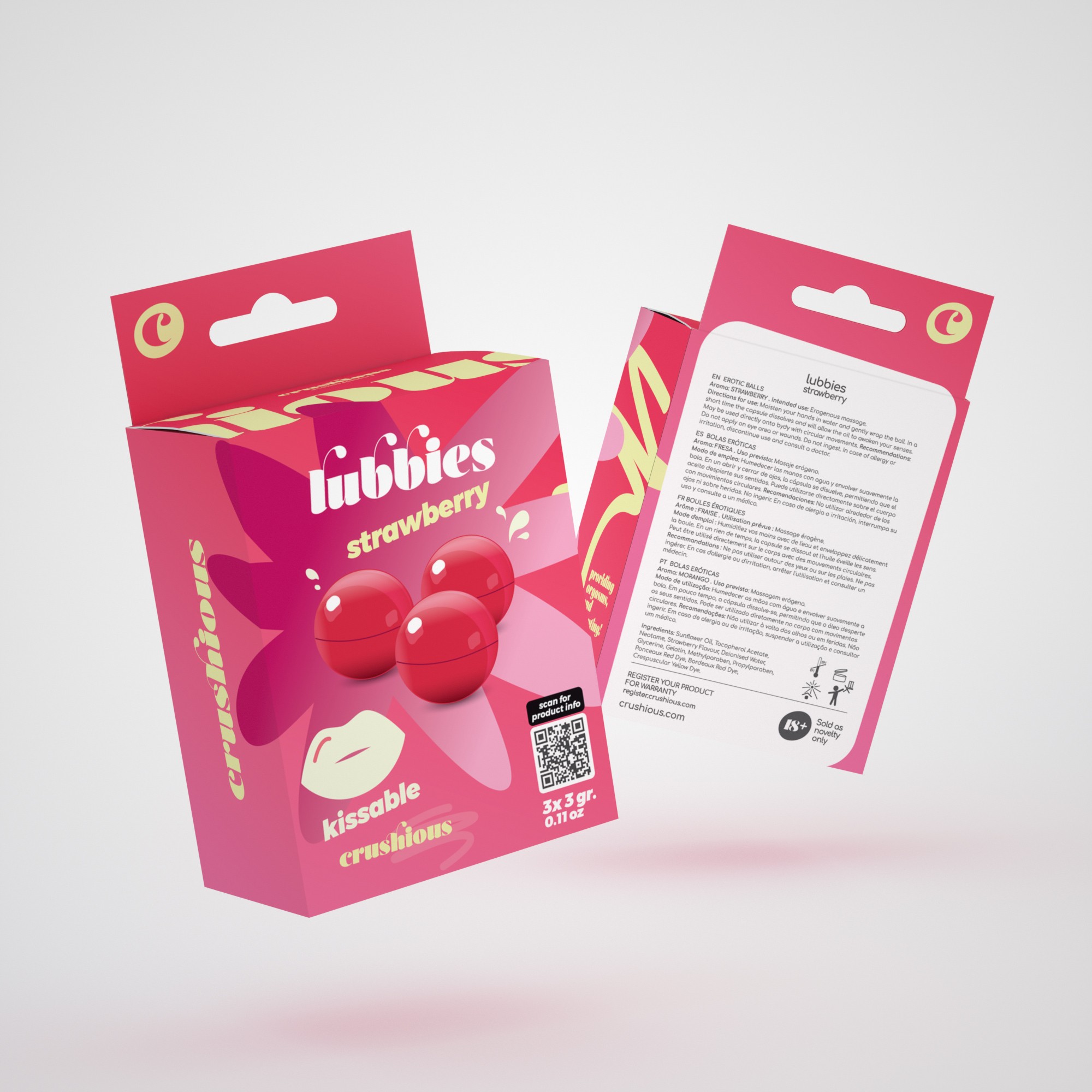 LUBBIES BOLAS DE ACEITE BESABLES FRESA CRUSHIOUS - Image 4