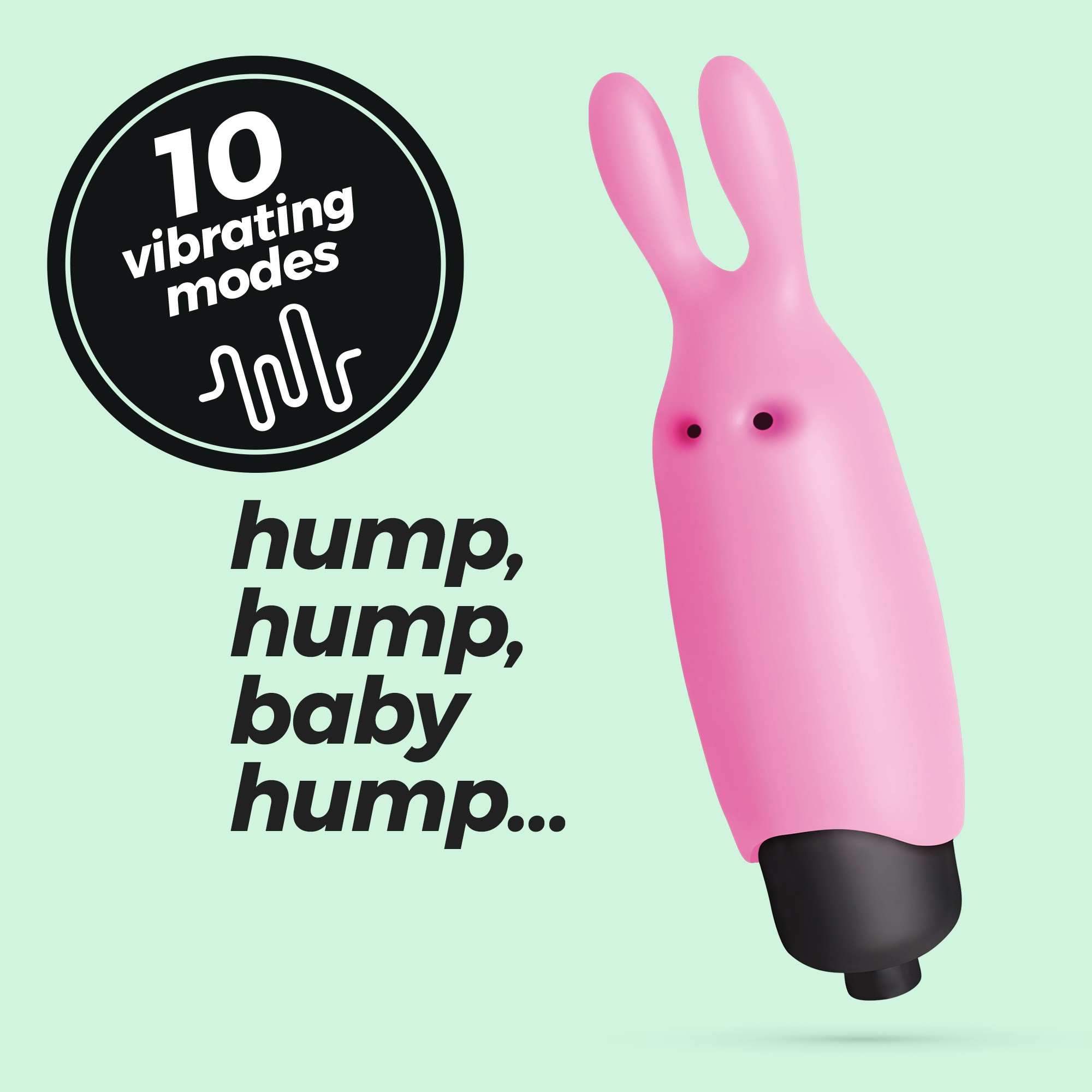 O-PET CONEJO CON BALA DE 10 VIBRACIONES ROSA PASTEL CRUSHIOUS - Image 13