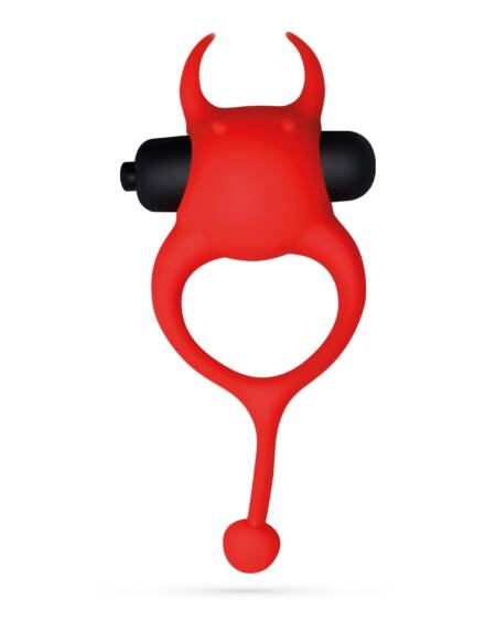 DAEMON ANILLO DE PENE CON VIBRACIÓN ROJO CRUSHIOUS