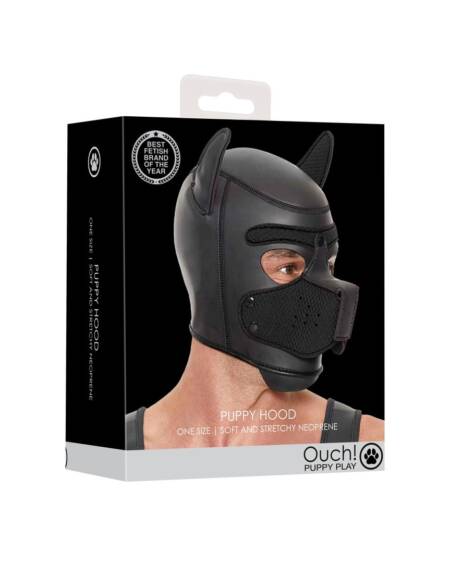 CAPUCHA PUPPY HOOD EN NEOPRENO NEGRO OUCH!
