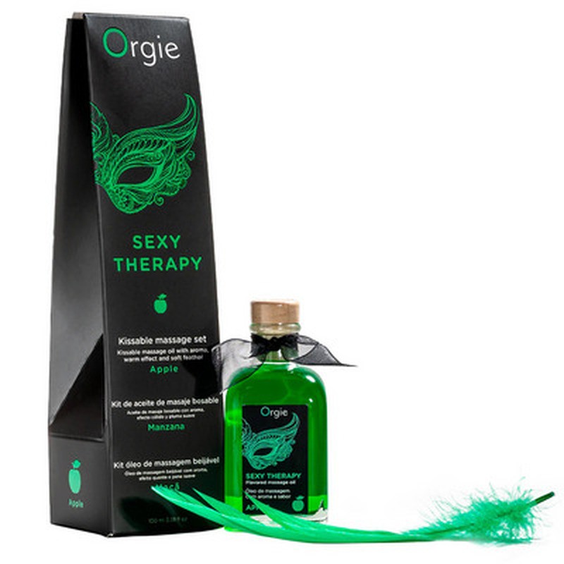KIT DE MASAJE LIPS SEXY THERAPY DE MANZANA 100ML ORGIE - Image 5