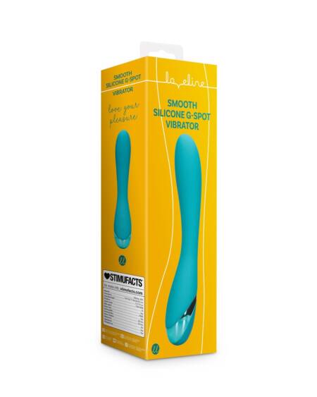 VIBRADOR SMOOTH SILICONE G-SPOT AZUL LOVELINE