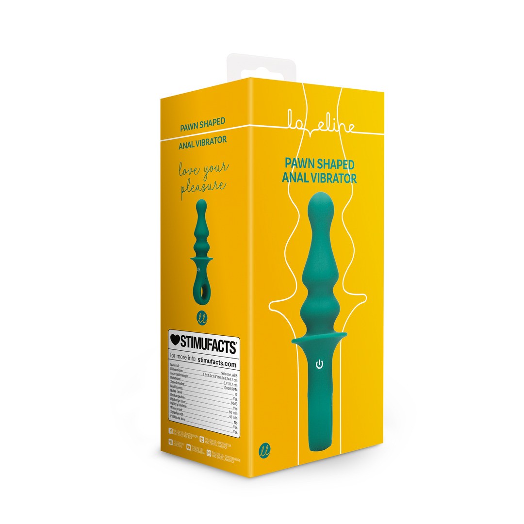 PLUG ANAL PEÓN CON VIBRACIÓN PEACOCK PLUME LOVELINE