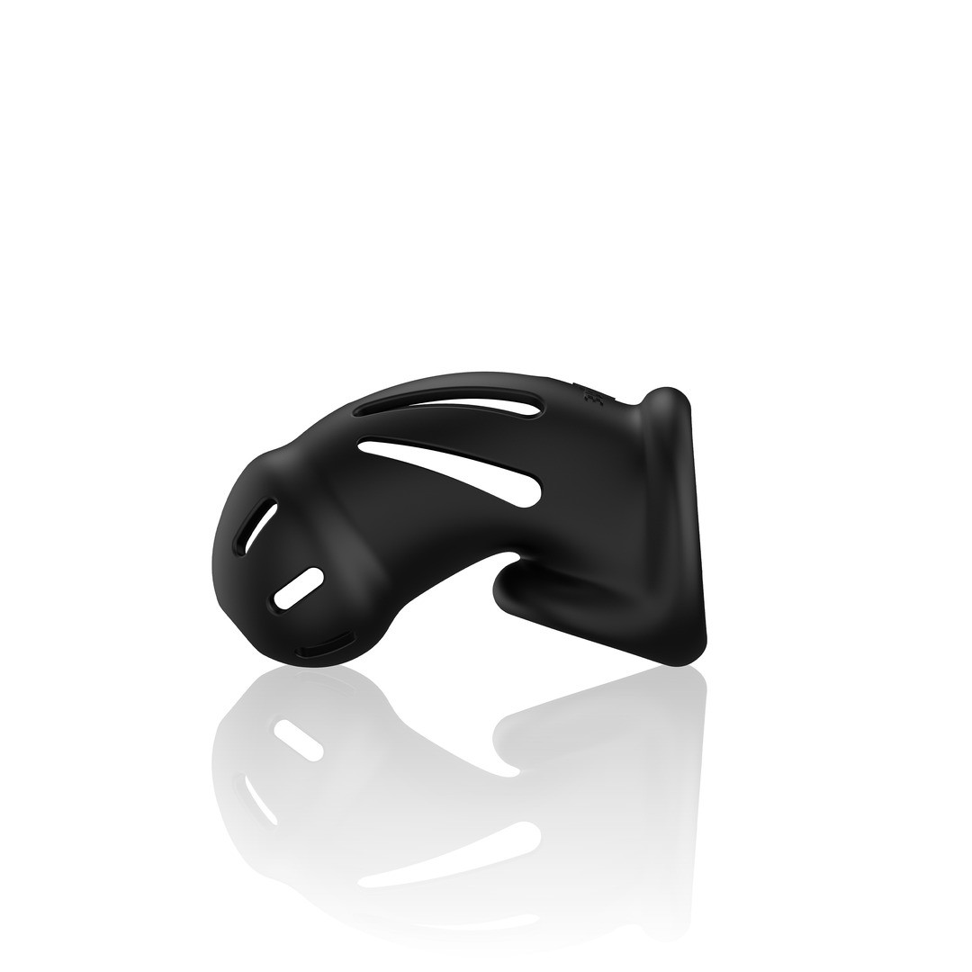JAULA MODEL 27 ULTRA SOFT SILICONE CHASTITY NEGRO MANCAGE - Image 4