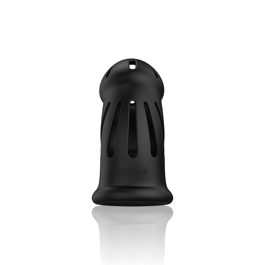 JAULA MODEL 27 ULTRA SOFT SILICONE CHASTITY NEGRO MANCAGE - Image 6