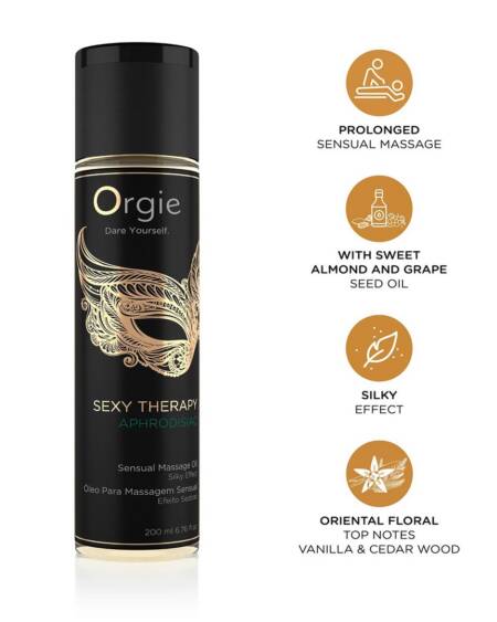 ACEITE DE MASAJE SEXY THERAPY APHRODISIAC 200ML ORGIE