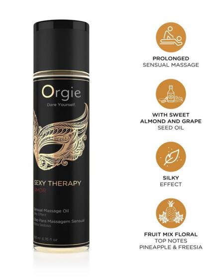 ACEITE DE MASAJE SEXY THERAPY AMOR 200ML ORGIE