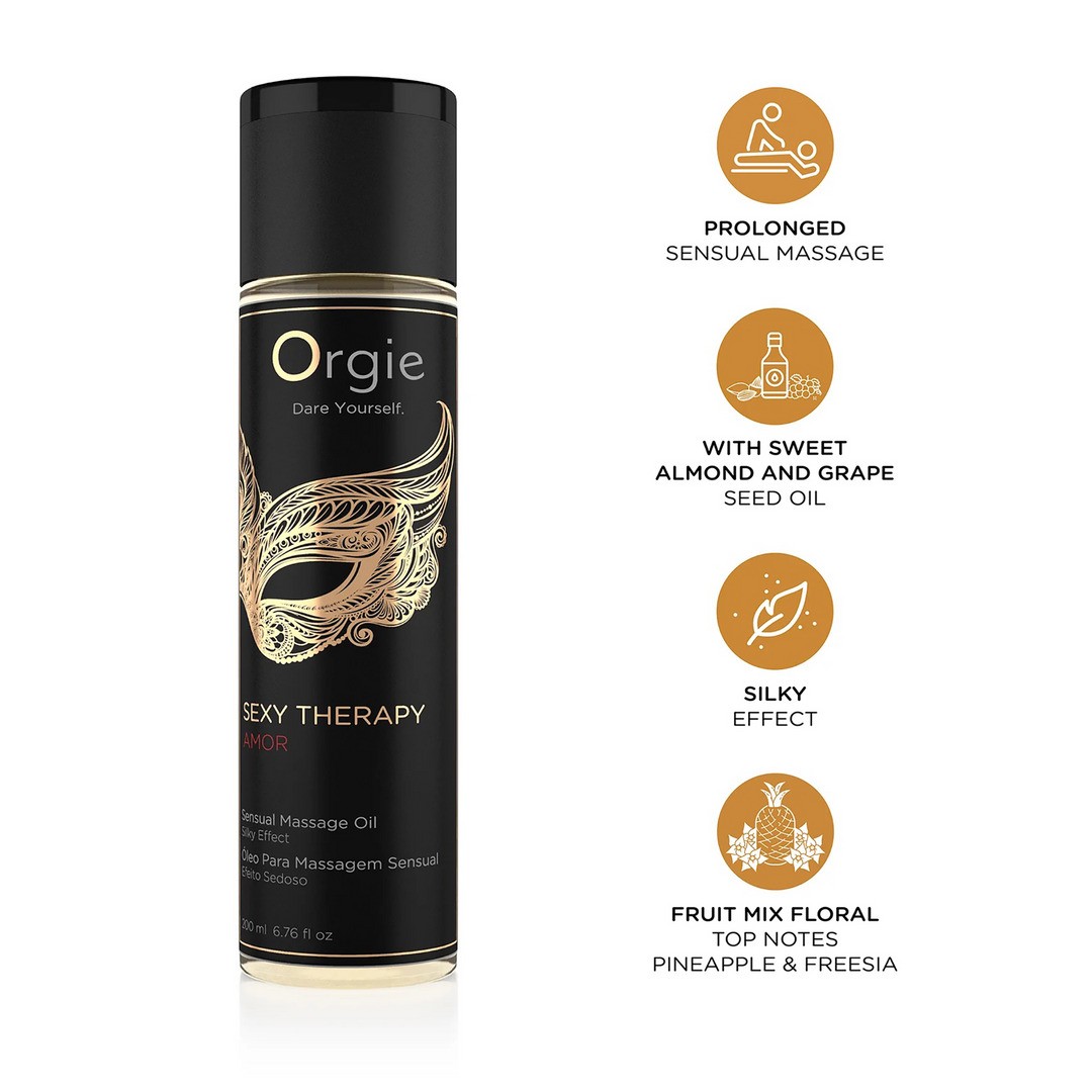 ACEITE DE MASAJE SEXY THERAPY AMOR 200ML ORGIE
