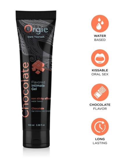 LUBRICANTE A BASE DE AGUA CON SABOR A CHOCOLATE 100ML ORGIE