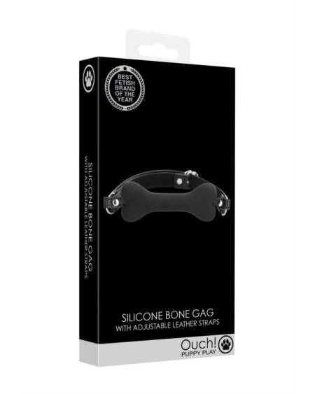 MORDAÇA COM OSSO PRETO OUCH!