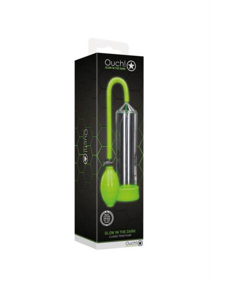 BOMBA PARA O PÉNIS FLUORESCENTE CLASSIC PUMP GLOW IN THE DARK OUCH!