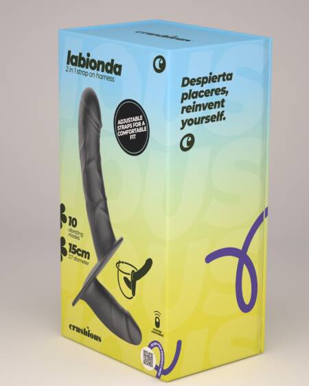 LABIONDA STRAP ON DUPLO COM COMANDO CRUSHIOUS
