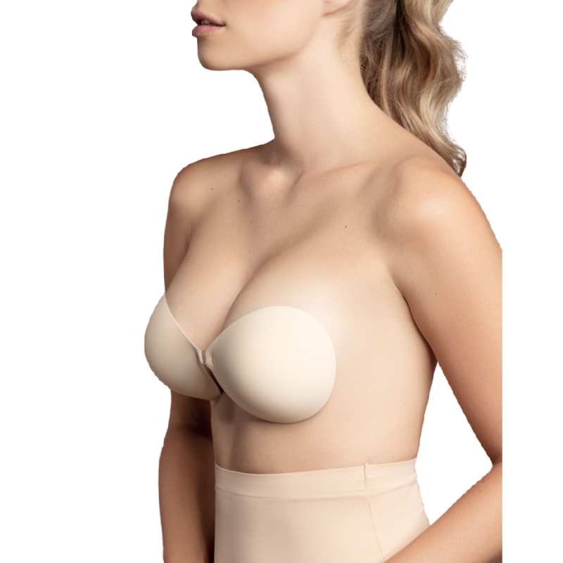 BYE-BRA - SUJETADOR INVISIBLE BEIGE COPA D - NATURAL, C