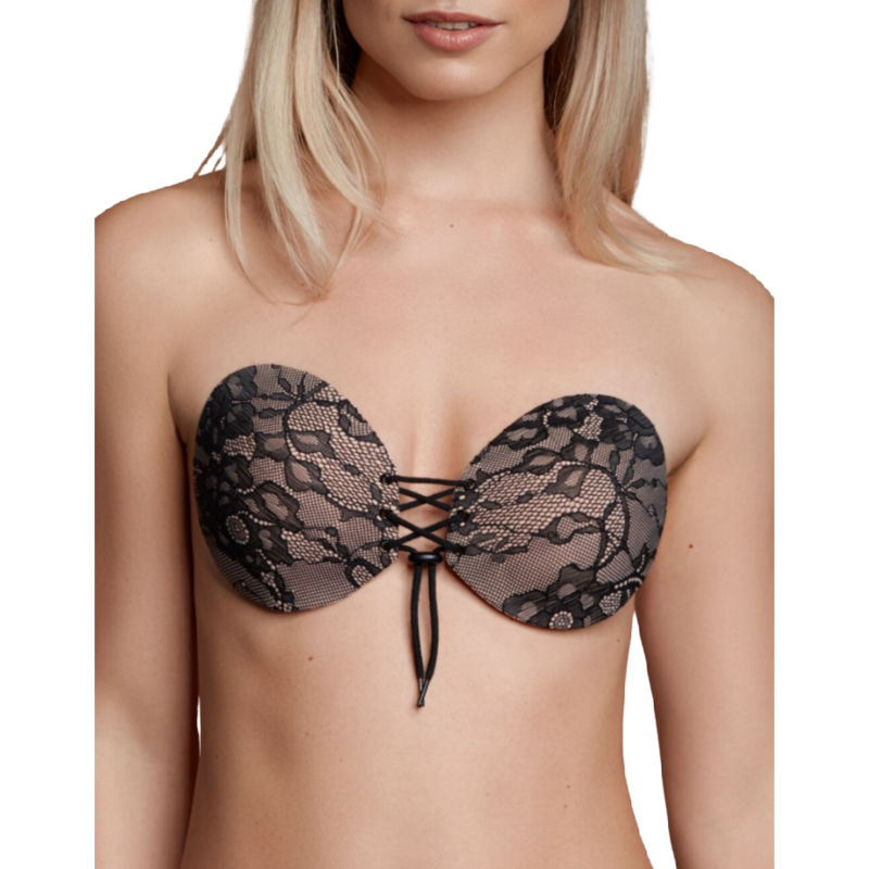 BYE-BRA - SUJETADOR ADHESIVO ENTRELAZADO & BORDADO COPA A - D