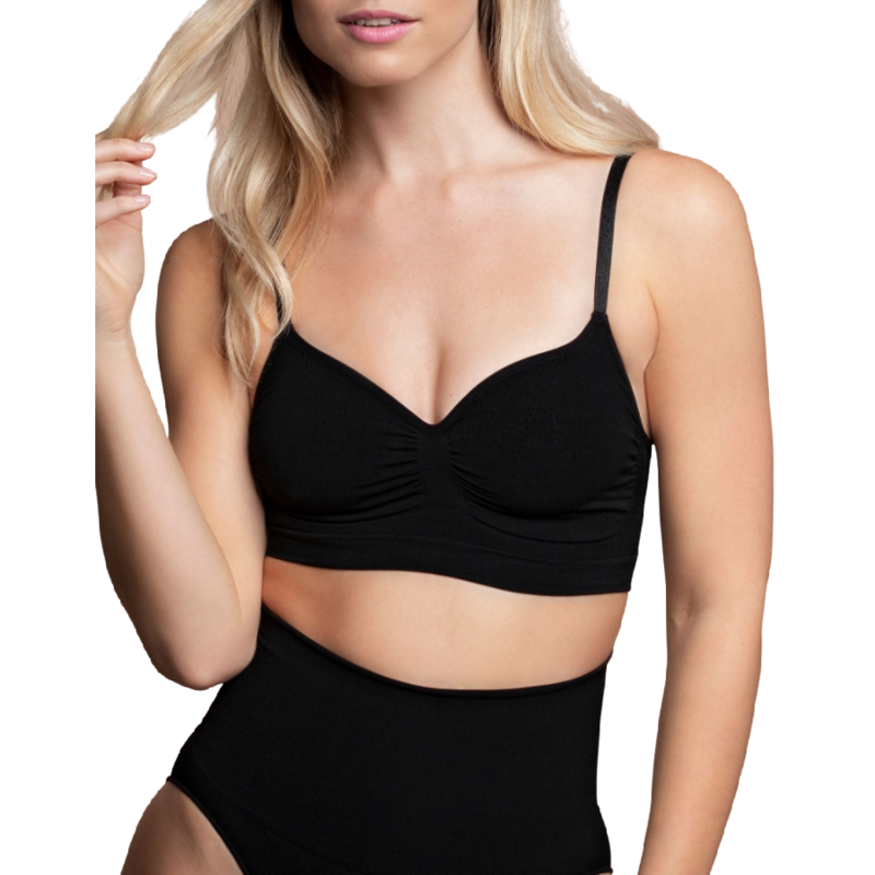 Soutien médio sem costuras BYE-BRA em preto