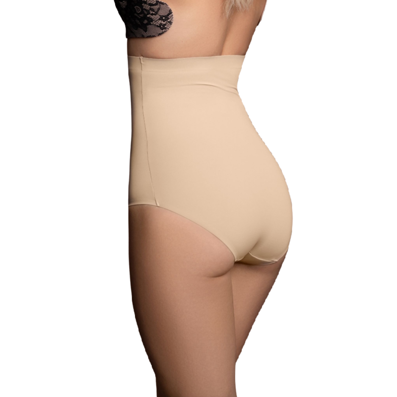 BYE-BRA - FAJA SIN COSTURAS ESTILO PANTIES NEGRO TALLA S - NATURAL, M