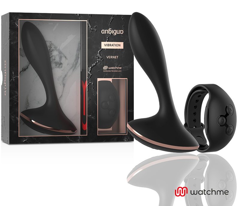 Vibrador plug anal VERNET com controlo remoto WATCHME