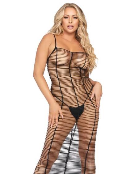 LEG AVENUE - VESTIDO LINEAS HORIZONTALES TALLA ÚNICA
