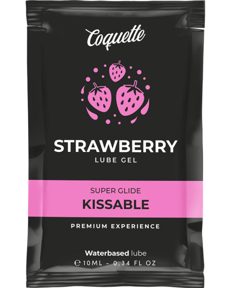 Lubrificante Kissable Base Água Morango 10 ml