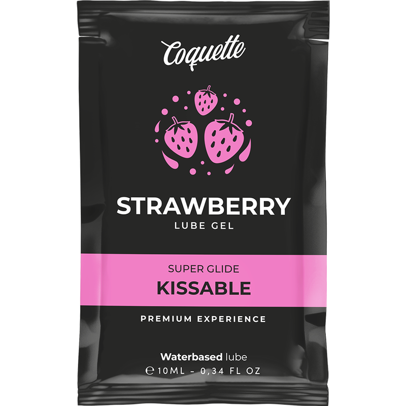 Lubrificante Kissable Base Água Morango 10 ml