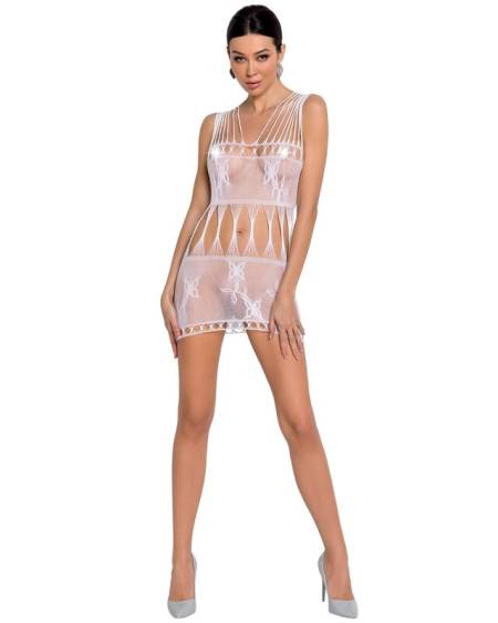 PASSION - WOMAN BS090 BODYSTOCKING BLANCO TALLA ÚNICA