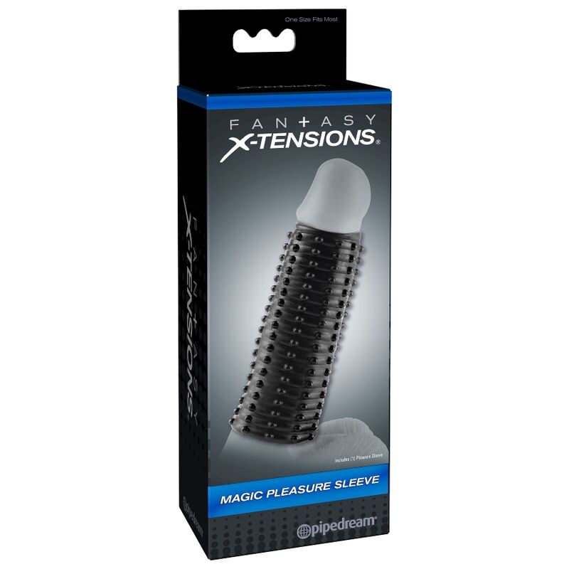 Funda para o pénis Fantasy X-Tensions com nódulos estimulantes