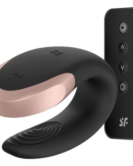 SATISFYER - APP DOUBLE LOVE VIBRADOR PAREJAS LUXURY NEGRO
