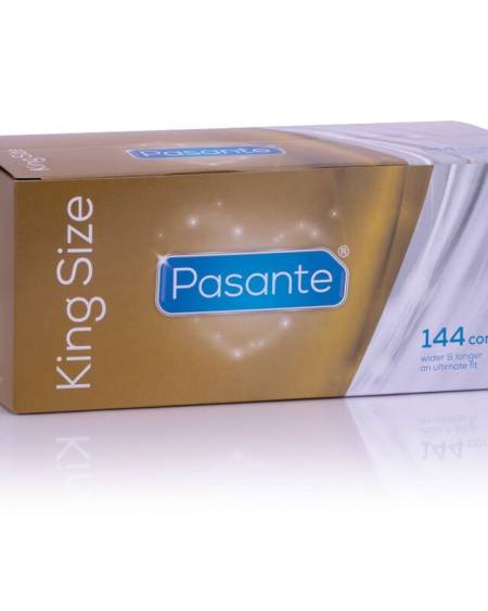 PASANTE - PRESERVATIVOS KING MS LARGOS Y ANCHOS CAJA 144 UNIDADES