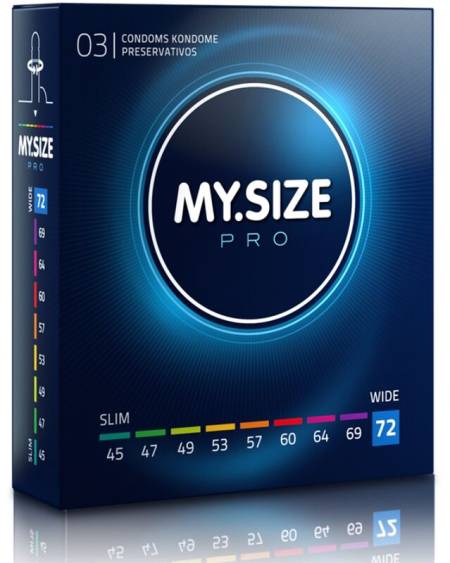 MY SIZE - PRO PRESERVATIVOS 72 MM 3 UNIDADES