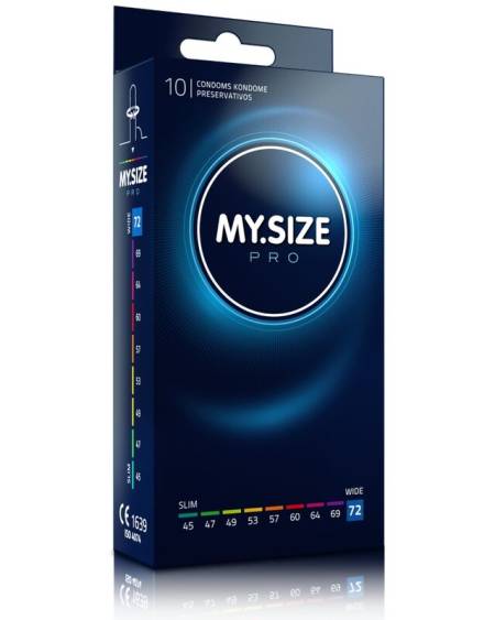 MY SIZE - PRO PRESERVATIVOS 72 MM 10 UNIDADES