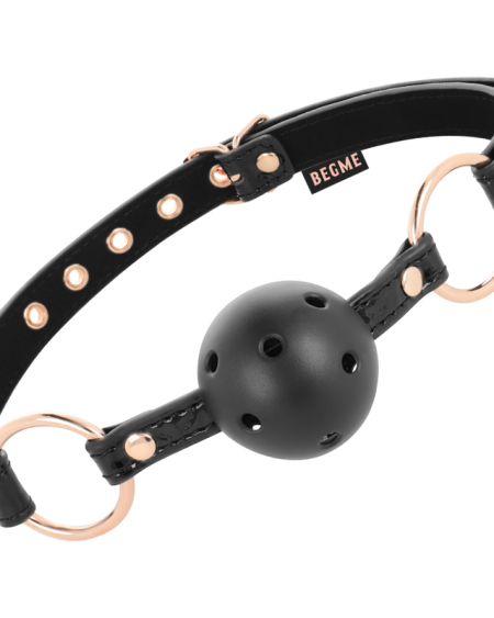 BEGME - BLACK EDITION MORDAZA CUERO VEGANO