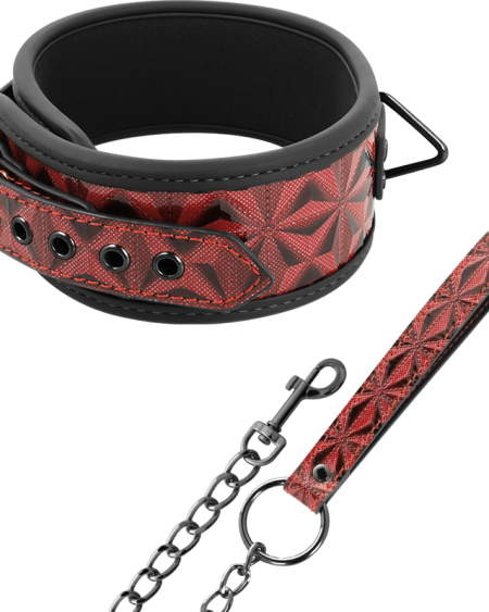 BEGME - RED EDITION COLLAR CUERO VEGANO CON FORRO DE NEOPRENO