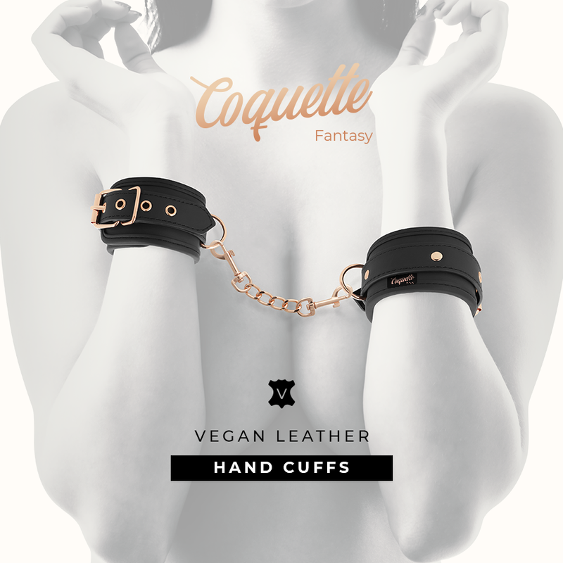 COQUETTE CHIC DESIRE - FANTASY ESPOSAS PARA MANOS CUERO VEGANO CON FORRO DE NEOPRENO