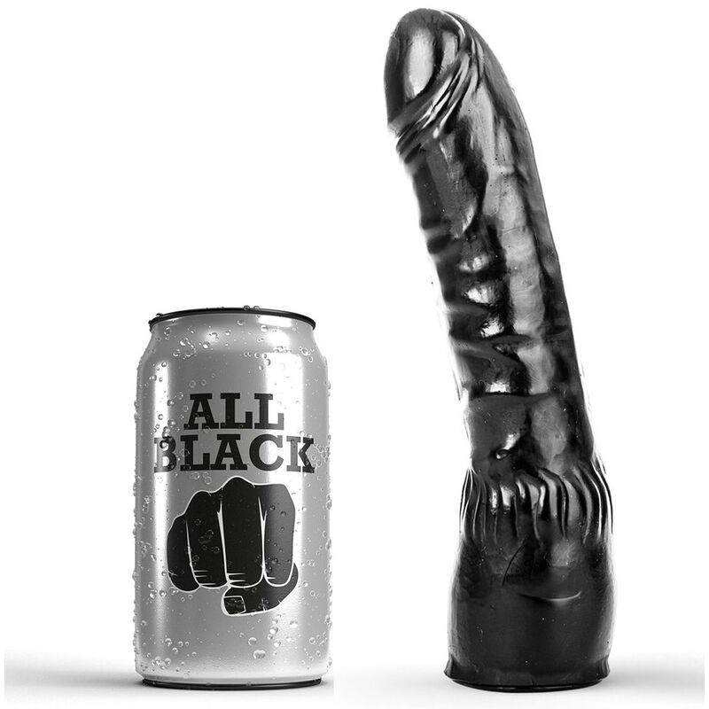 Dildo preto realista All Black 20 cm