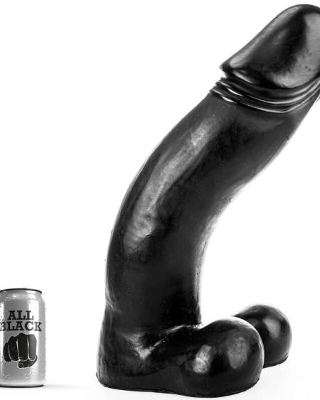 ALL BLACK DILDO NEGRO 45 CM