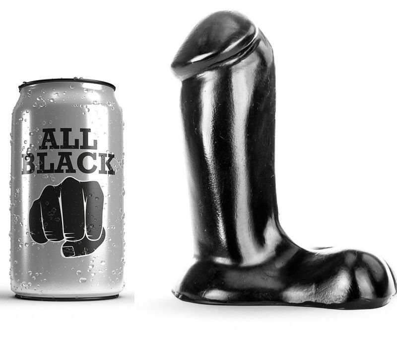 Dildo Realístico All Black 14 cm