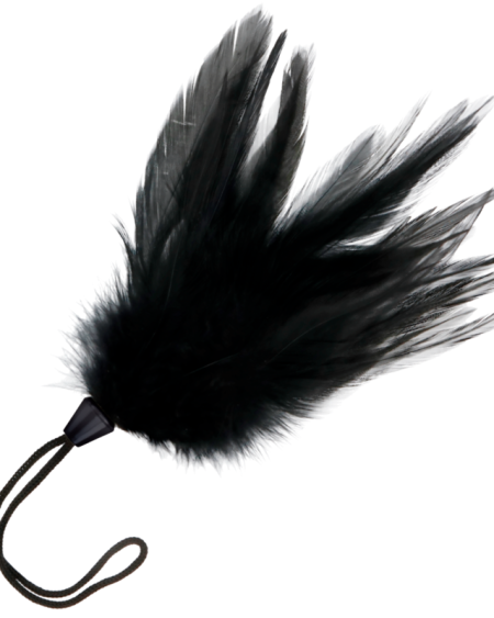 DARKNESS - PLUMA ESTIMULADORA NEGRO 17 CM