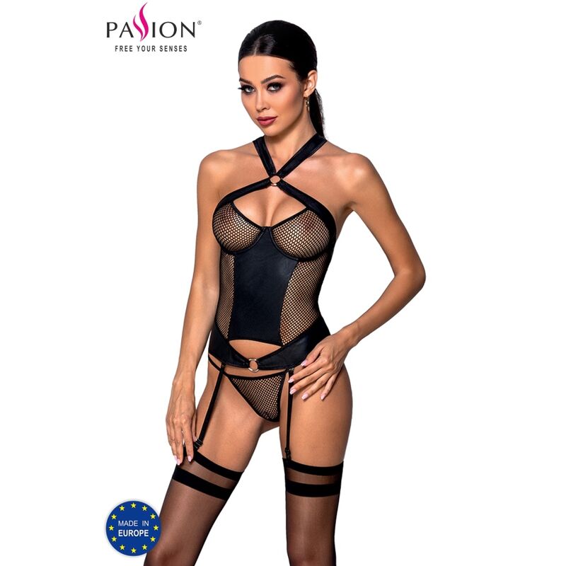 Corset Amanda em Couro Ecológico L/XL