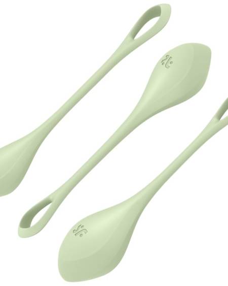 SATISFYER - YONI POWER 2 KIT DE ENTRENAMIENTO VERDE