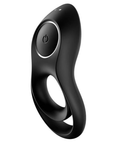 SATISFYER - LEGENDARY DUO ANILLO VIBRADOR NEGRO