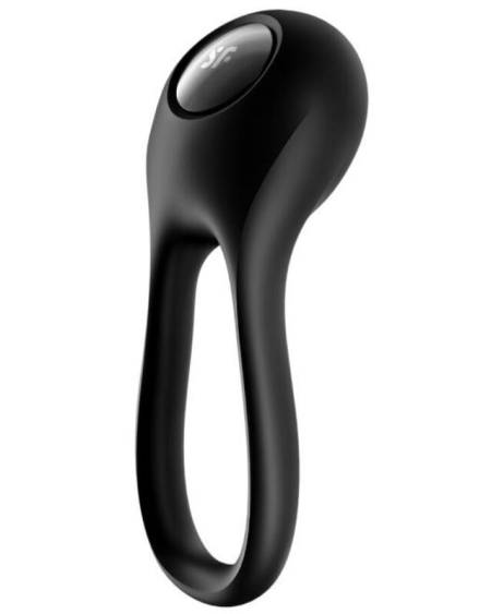 SATISFYER - MAJESTIC DUO ANILLO VIBRADOR NEGRO