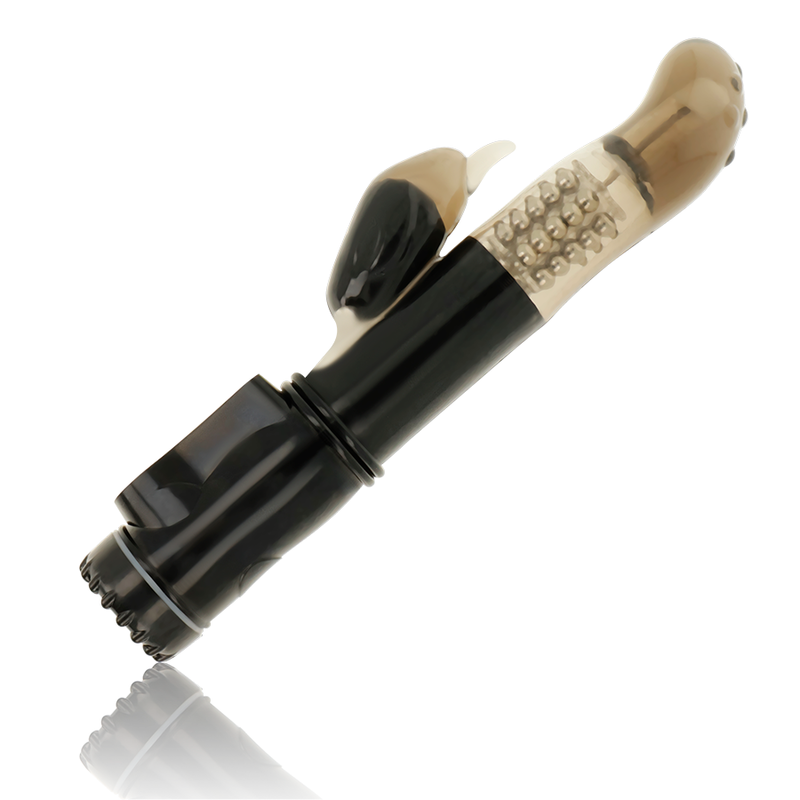 Vibrador rotador Ohmama com estimulador de clitóris delfim