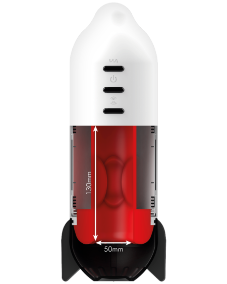 Rocket masturbador masculino com tecnologia de compressão e vibração