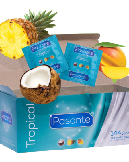 Preservativos Pasante Sabores Tropical 144 Unidades