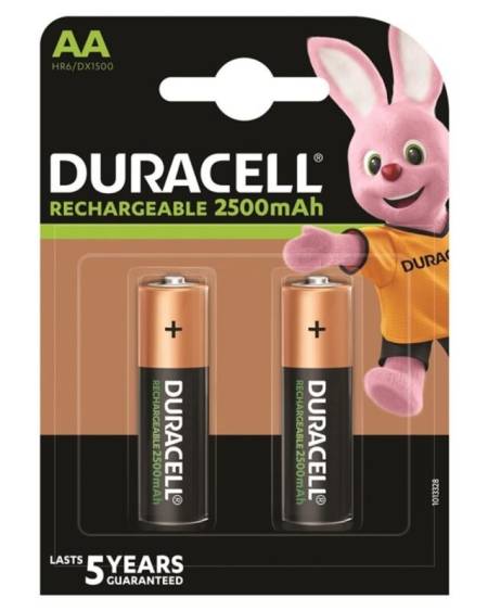 Pilha recarregável Duracell HR6 AA 2500mAh