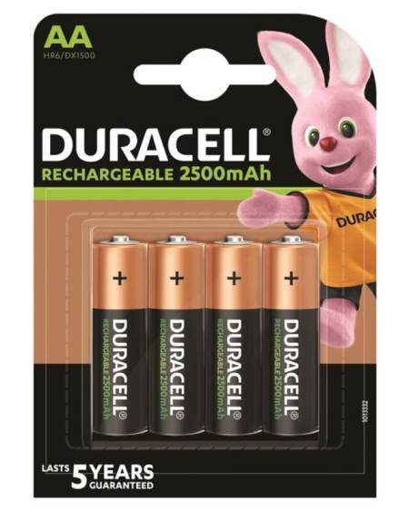 Pilha recarregável DURACELL HR6 AA 2500mAh