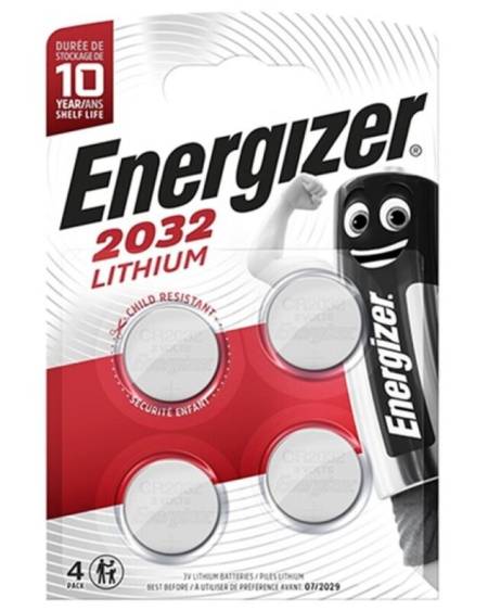 ENERGIZER - PILA BOTON LITIO CR2032 3V BLISTER*4