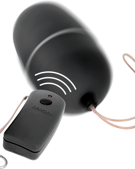 ONLINE - HUEVO VIBRADOR CON MANDO CONTROL REMOTO NEGRO